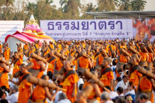 ภาพ No.34407:โครงการธรรมยาตรา เส้นทางพระผู้ปราบมาร ปีที่ 7 ณ อนุสรณ์สถานคลองบางนางแท่น