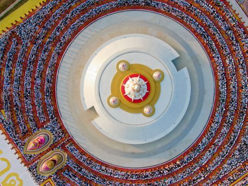 ภาพ No.34429:โครงการธรรมยาตรา เส้นทางพระผู้ปราบมาร ปีที่ 7 ณ อนุสรณ์สถานคลองบางนางแท่น