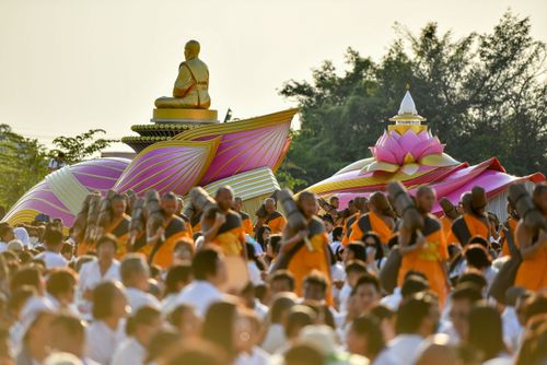 ภาพ No.34451:โครงการธรรมยาตรา เส้นทางพระผู้ปราบมาร ปีที่ 7 ณ อนุสรณ์สถานคลองบางนางแท่น