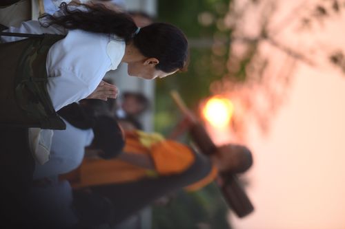 ภาพ No.34376:โครงการธรรมยาตรา เส้นทางพระผู้ปราบมาร ปีที่ 7 ณ อนุสรณ์สถานคลองบางนางแท่น