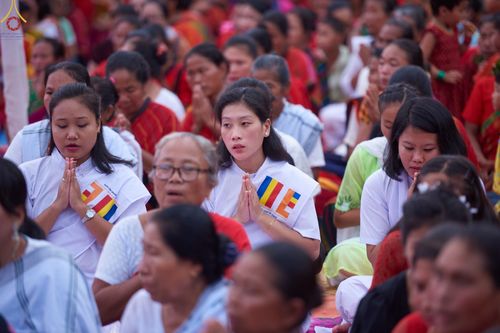 ภาพ No.63495:พิธีถวายและฉลองพระพุทธรูปปางไสยาสน์ขนาด 126 ฟุต ใหญ่ที่สุดในประเทศบังกลาเทศ ณ วัดจูราชารี สาขะ บานา วิหาร รังกามาติ วันที่ 16 พฤศจิกายน พ.ศ. 2565