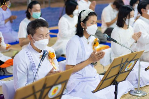 ภาพ No.74354:พิธีถวายภัตตาหารเป็นสังฆทาน แด่คณะพระธรรมยาตราฯ ในโครงการธรรมยาตรากตัญญูบูชา มหาปูชนียาจารย์ พระมงคลเทพมุนี(สด จนฺทสโร) พระผู้ปราบมาร อนุสรณ์สถาน 7 แห่ง ปีที่ 11 วันที่ 26 มกราคม พ.ศ. 2566