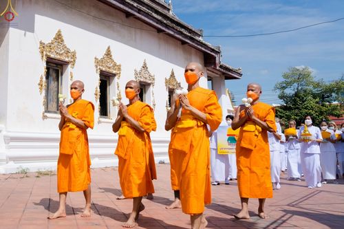 ภาพ No.65818:พิธีอุปสมบทวัดโปรดเกศเชษฐาราม อ.พระประแดง จ.สมุทรปราการ รับบุญจัดงานโดยสำนักพัฒนาเยาวชนโลก ในโครงการอุปสมบทบูชาธรรม มหาปูชนียาจารย์ประจำปี 2565 เมื่อวันที่ 7 ธันวาคม พ.ศ. 2565