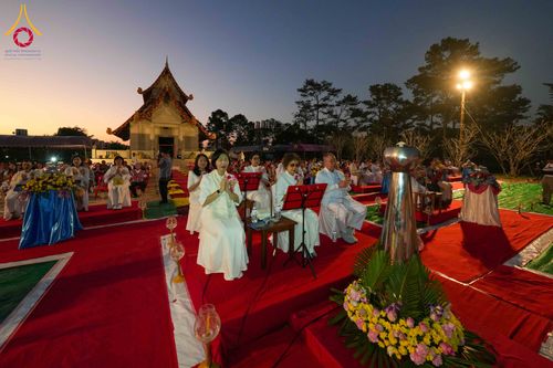 ภาพ No.309082:วันศุกร์ที่ 6 กุมภาพันธ์ พ.ศ.2569 พิธีจุดประทีปโคมลาน ปล่อยโคมลอยถวายเป็นพุทธบูชา  ณ ลานธรรมเจดีย์วัดทุ่งเจริญธรรม อ.อมก๋อย จ.เชียงใหม่