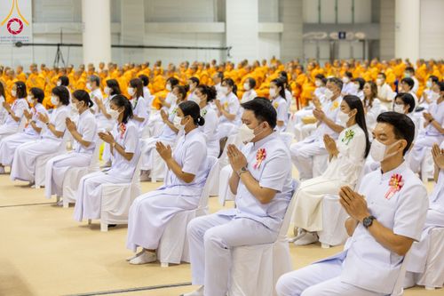 ภาพ No.91053:พิธีบำเพ็ญกุศลสวดพระอภิธรรม  อุบาสกถาวร พรหมถาวร (อุบาสกผู้ปั้นพระ) คืนสุดท้าย วันศุกร์ที่ 20 ตุลาคม พ.ศ. 2566 ณ ห้องแก้วสารพัดนึก 1 สภาธรรมกายสากล วัดพระธรรมกาย จ.ปทุมธานี