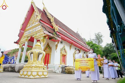 ภาพ No.64818:พิธีทอดกฐินสามัคคีทั่วไทย 5,000 วัด โดยคณะศิษยานุศิษย์วัดพระธรรมกาย น้อมบูชาธรรม 78 ปี หลวงพ่อธัมมชโย  วันจันทร์ที่ 7 พฤศจิกายน พ.ศ. 2565  ณ วัดสระบัว อำเภอธัญบุรี จังหวัดปทุมธานี