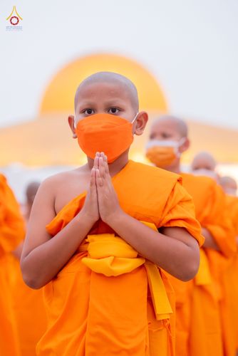 ภาพ No.79950:พิธีขอบรรพชา , พิธีคล้องอังสะ พิธีขอสรณคมน์และศีล , พิธีขอนิสสัย ในโครงการบรรพชาสามเณรฟื้นฟูพระพุทธศาสนาทั่วไทย วันเสาร์ที่ 8 เมษายน พ.ศ.2566