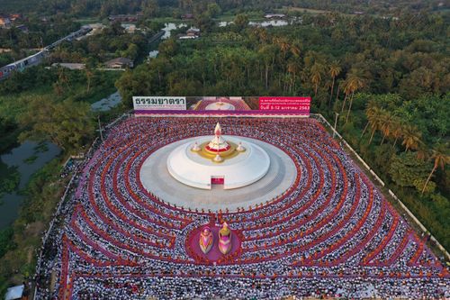 ภาพ No.34972:โครงการธรรมยาตรา เส้นทางพระผู้ปราบมาร ปีที่ 8 ณ อนุสรณ์สถานคลองบางนางแท่น