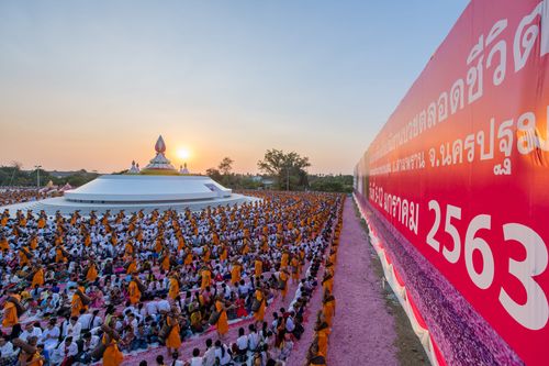 ภาพ No.34982:โครงการธรรมยาตรา เส้นทางพระผู้ปราบมาร ปีที่ 8 ณ อนุสรณ์สถานคลองบางนางแท่น