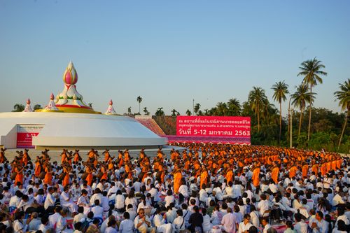 ภาพ No.34985:โครงการธรรมยาตรา เส้นทางพระผู้ปราบมาร ปีที่ 8 ณ อนุสรณ์สถานคลองบางนางแท่น