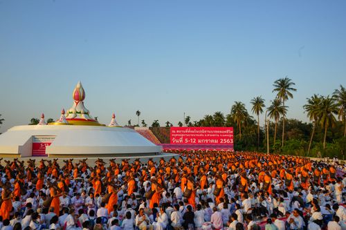 ภาพ No.34989:โครงการธรรมยาตรา เส้นทางพระผู้ปราบมาร ปีที่ 8 ณ อนุสรณ์สถานคลองบางนางแท่น