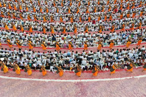 ภาพ No.35259:โครงการธรรมยาตรา เส้นทางพระผู้ปราบมาร ปีที่ 8 ณ อนุสรณ์สถานบางปลา