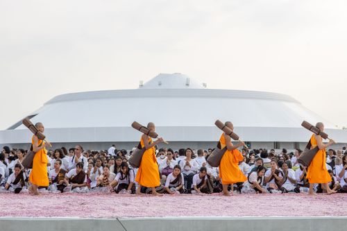ภาพ No.35245:โครงการธรรมยาตรา เส้นทางพระผู้ปราบมาร ปีที่ 8 ณ อนุสรณ์สถานบางปลา