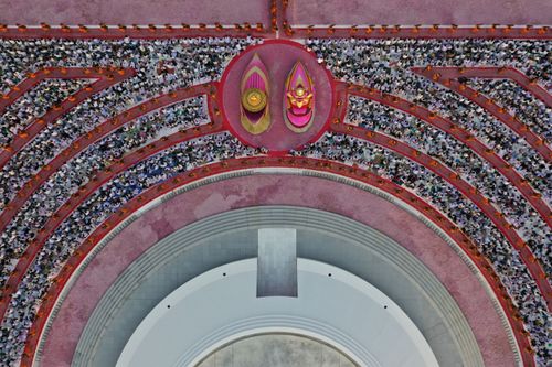 ภาพ No.35264:โครงการธรรมยาตรา เส้นทางพระผู้ปราบมาร ปีที่ 8 ณ อนุสรณ์สถานบางปลา