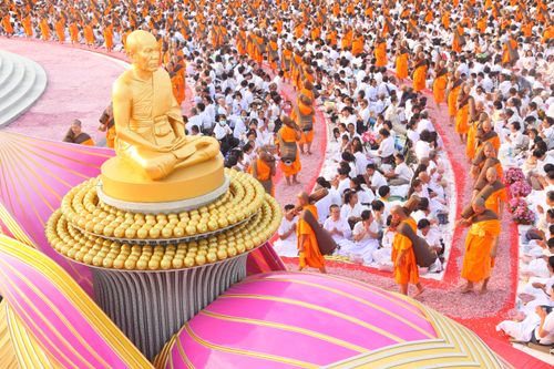 ภาพ No.35282:โครงการธรรมยาตรา เส้นทางพระผู้ปราบมาร ปีที่ 8 ณ อนุสรณ์สถานบางปลา