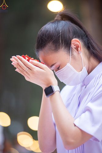 ภาพ No.69040:พิธีต้อนรับพระธรรมยาตรา ในโครงการธรรมยาตรากตัญญูบูชา มหาปูชนียาจารย์ พระมงคลเทพมุนี(สด จนฺทสโร) พระผู้ปราบมาร อนุสรณ์สถาน 7 แห่ง ปีที่ 11 วันที่ 3 มกราคม พ.ศ. 2566 ณ อนุสรณ์สถานมหาวิหารพระมงคลเทพมุนี จ.สุพรรณบุรี