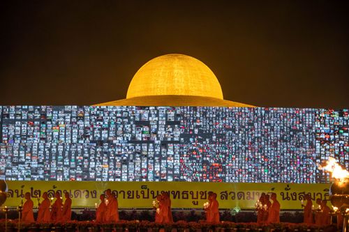 ภาพ No.28807:วันมาฆบูชา พิธีจุดประทีปออนไลน์ 2 ล้านดวง ถวายเป็นพุทธบูชา