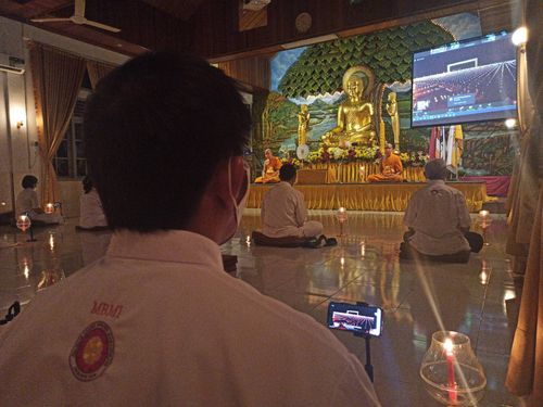 ภาพ No.28675:วันมาฆบูชา พิธีจุดประทีปออนไลน์ 2 ล้านดวง ถวายเป็นพุทธบูชา