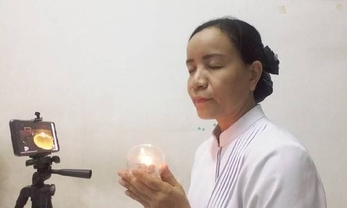 ภาพ No.28677:วันมาฆบูชา พิธีจุดประทีปออนไลน์ 2 ล้านดวง ถวายเป็นพุทธบูชา