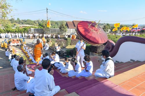 ภาพ No.31802:พิธีต้อนรับตราตั้งเจ้าคณะอำเภอฮอด พระครูสังวรสิทธิโชติ วิชาญ อิทฺธินาโค