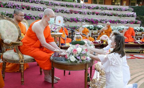 ภาพ No.31806:พิธีต้อนรับตราตั้งเจ้าคณะอำเภอฮอด พระครูสังวรสิทธิโชติ วิชาญ อิทฺธินาโค