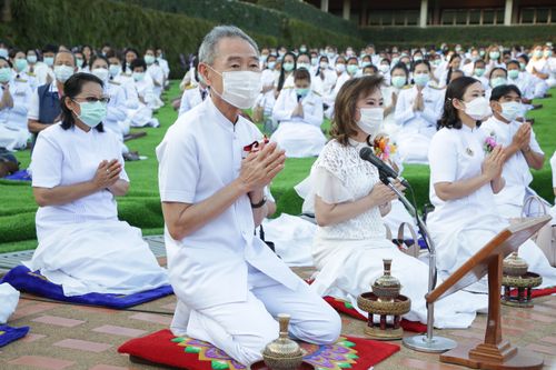 ภาพ No.31803:พิธีต้อนรับตราตั้งเจ้าคณะอำเภอฮอด พระครูสังวรสิทธิโชติ วิชาญ อิทฺธินาโค