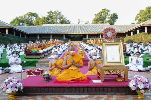 ภาพ No.31809:พิธีต้อนรับตราตั้งเจ้าคณะอำเภอฮอด พระครูสังวรสิทธิโชติ วิชาญ อิทฺธินาโค