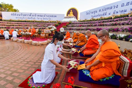 ภาพ No.31811:พิธีต้อนรับตราตั้งเจ้าคณะอำเภอฮอด พระครูสังวรสิทธิโชติ วิชาญ อิทฺธินาโค