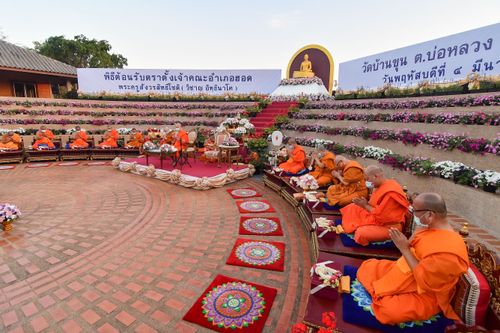 ภาพ No.31815:พิธีต้อนรับตราตั้งเจ้าคณะอำเภอฮอด พระครูสังวรสิทธิโชติ วิชาญ อิทฺธินาโค