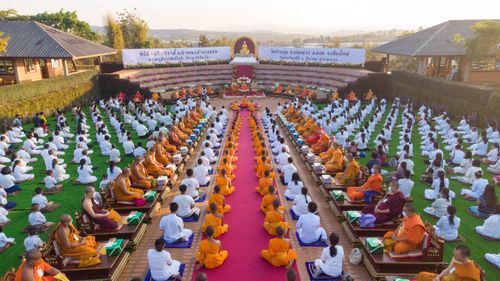 ภาพ No.31822:พิธีต้อนรับตราตั้งเจ้าคณะอำเภอฮอด พระครูสังวรสิทธิโชติ วิชาญ อิทฺธินาโค