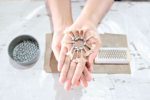 ภาพ No.31265:กิจกรรมงานบุญ ร่วมกันทำไส้เทียนและหล่อเทียนกระป๋อง