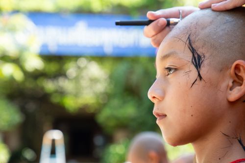 ภาพ No.31859:พิธีปลงผมสามเณรภาคฤดูร้อน รุ่นที่ 28 ประจำปี 2564	