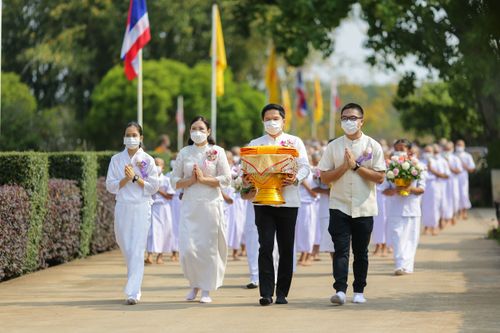 ภาพ No.36941:พิธีบรรพชาสามเณรภาคฤดูร้อน รุ่นที่ 28 ประจำปี 2564 ณ วัดบ้านขุน