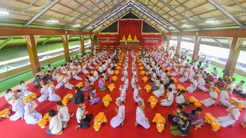 ภาพ No.36943:พิธีบรรพชาสามเณรภาคฤดูร้อน รุ่นที่ 28 ประจำปี 2564 ณ วัดบ้านขุน