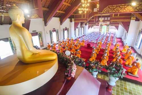 ภาพ No.36951:พิธีบรรพชาสามเณรภาคฤดูร้อน รุ่นที่ 28 ประจำปี 2564 ณ วัดบ้านขุน