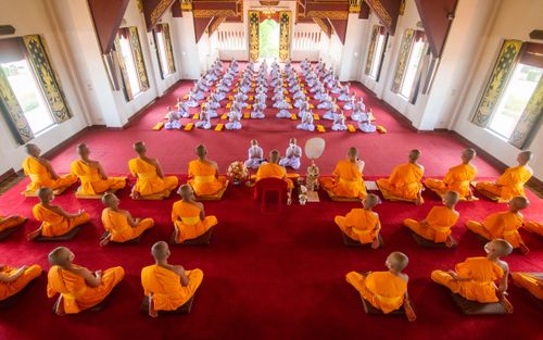 ภาพ No.36948:พิธีบรรพชาสามเณรภาคฤดูร้อน รุ่นที่ 28 ประจำปี 2564 ณ วัดบ้านขุน