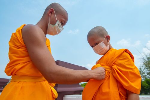 ภาพ No.36956:พิธีบรรพชาสามเณรภาคฤดูร้อน รุ่นที่ 28 ประจำปี 2564 ณ วัดบ้านขุน