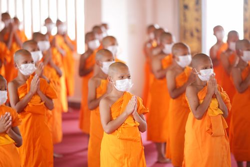 ภาพ No.36964:พิธีบรรพชาสามเณรภาคฤดูร้อน รุ่นที่ 28 ประจำปี 2564 ณ วัดบ้านขุน