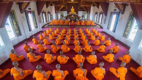 ภาพ No.36965:พิธีบรรพชาสามเณรภาคฤดูร้อน รุ่นที่ 28 ประจำปี 2564 ณ วัดบ้านขุน