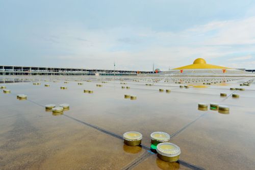 ภาพ No.28915:วันคุ้มครองโลก พิธีจุดประทีปแปรอักษรที่ใหญ่ที่สุดในโลก ถวายเป็นพุทธบูชา ผ่านระบบ ZOOM 