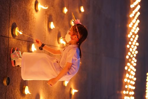 ภาพ No.29084:วันคุ้มครองโลก พิธีจุดประทีปแปรอักษรที่ใหญ่ที่สุดในโลก ถวายเป็นพุทธบูชา ผ่านระบบ ZOOM 