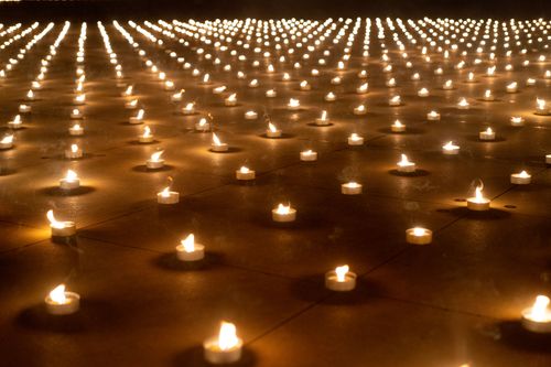 ภาพ No.29122:วันคุ้มครองโลก พิธีจุดประทีปแปรอักษรที่ใหญ่ที่สุดในโลก ถวายเป็นพุทธบูชา ผ่านระบบ ZOOM 