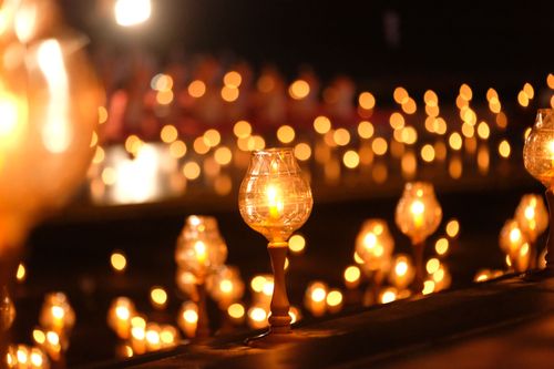 ภาพ No.29094:วันคุ้มครองโลก พิธีจุดประทีปแปรอักษรที่ใหญ่ที่สุดในโลก ถวายเป็นพุทธบูชา ผ่านระบบ ZOOM 