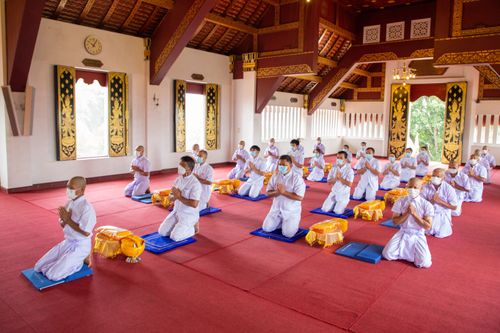 ภาพ No.37356:โครงการบรรพชาอุปสมบทหมู่ รุ่นเข้าพรรษา ปี 2564 ณ วัดบ้านขุน