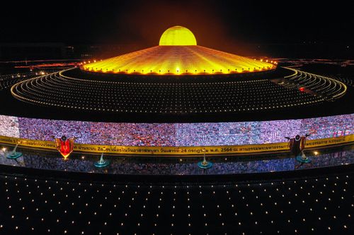 ภาพ No.29278:วันอาสาฬหบูชา พิธีจุดอาสาฬหประทีป ถวายเป็นพุทธบูชา