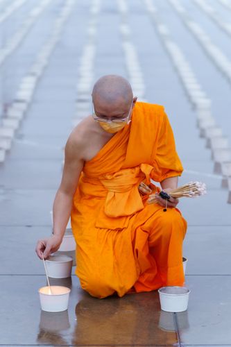 ภาพ No.29300:วันอาสาฬหบูชา พิธีจุดอาสาฬหประทีป ถวายเป็นพุทธบูชา