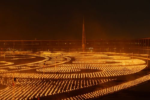 ภาพ No.29310:วันอาสาฬหบูชา พิธีจุดอาสาฬหประทีป ถวายเป็นพุทธบูชา