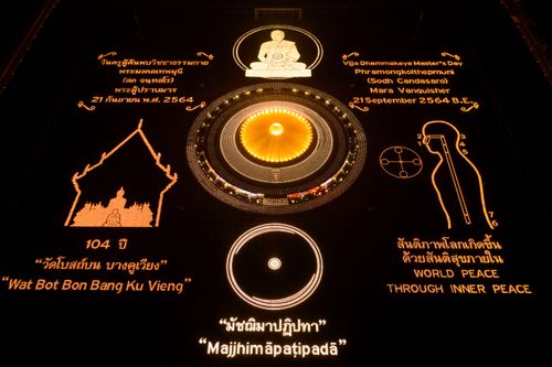 ภาพ No.31038:พิธีเจริญพระพุทธมนต์และจุดประทีปบูชาธรรมพระมงคลเทพมุนี (สด จนฺทสโร) พระผู้ปราบมาร ออนไลน์