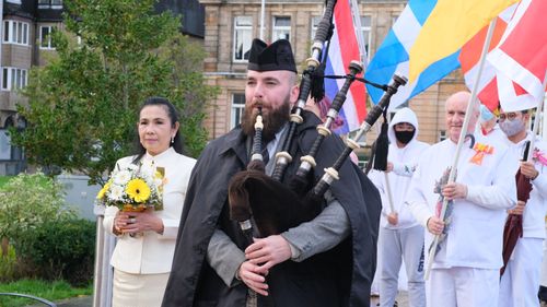 ภาพ No.38498:พิธีทอดกฐินสามัคคีวัดพระธรรมกายสกอตแลนด์