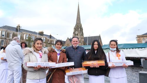 ภาพ No.38517:พิธีทอดกฐินสามัคคีวัดพระธรรมกายสกอตแลนด์